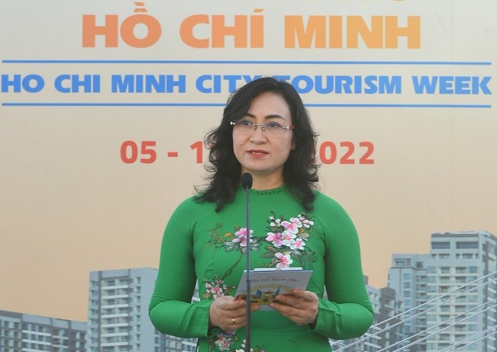 Phó Chủ tịch UBND TP. Hồ Chí Minh Phan Thị Thắng phát biểu tại Lễ phát động